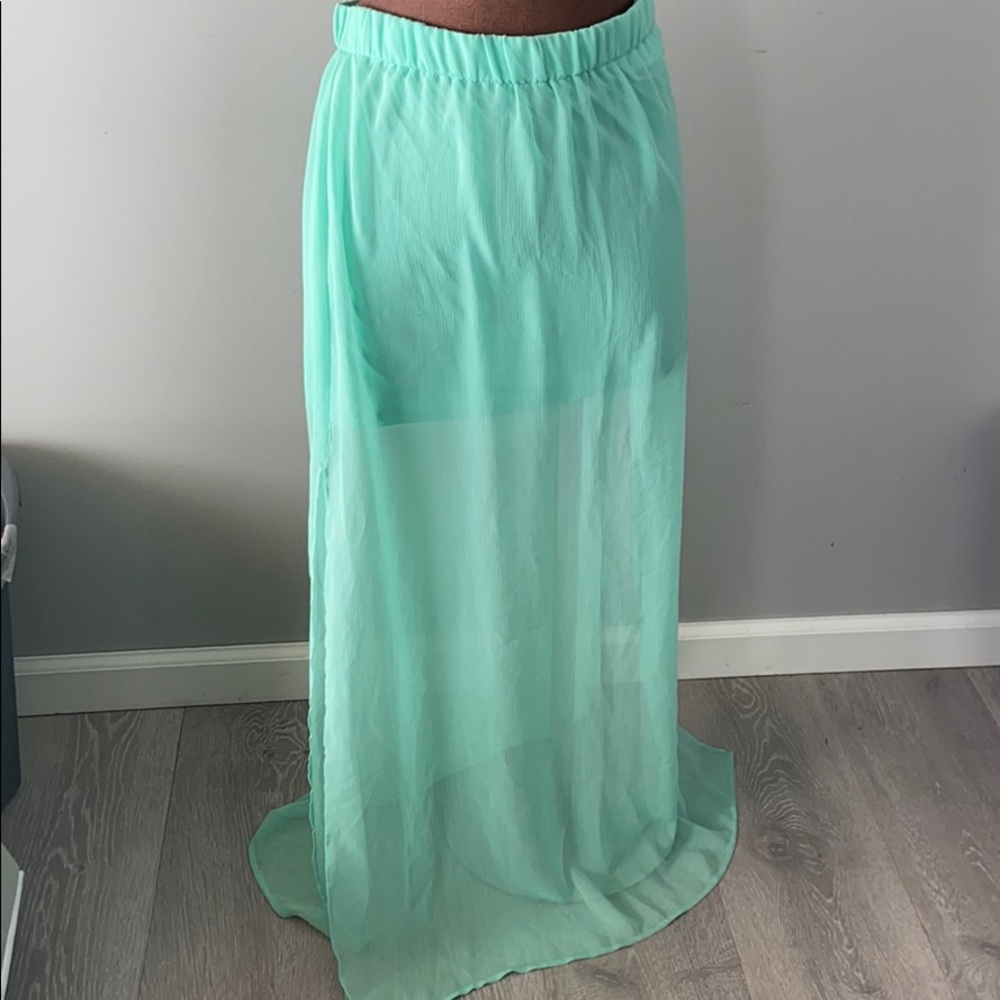 Express medium see through maxi skirt